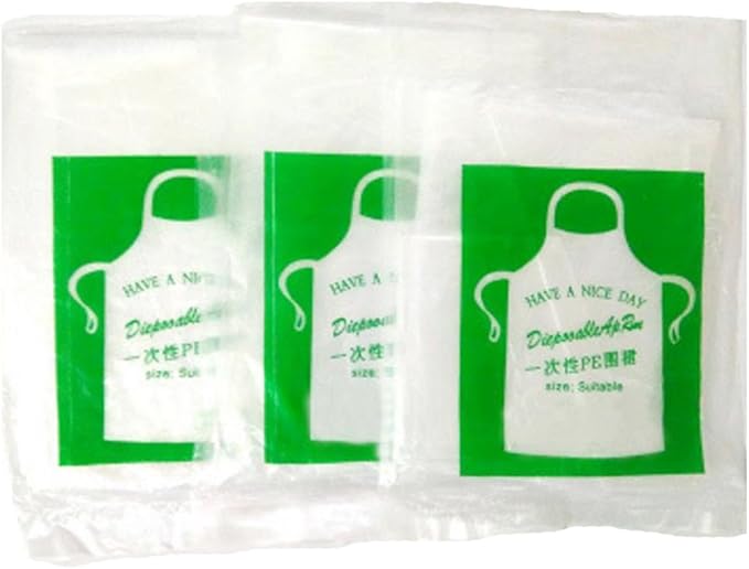 Amazon Co Jp ニカ エプロン 使い捨て 透明 男女兼用 防水 絵画 ホテル レストラン用 カフェ キッチン サロン 作業用 100枚 個別包装 大人 95 60 と子供 55 65 エプロン 55 65 100枚 ドラッグストア