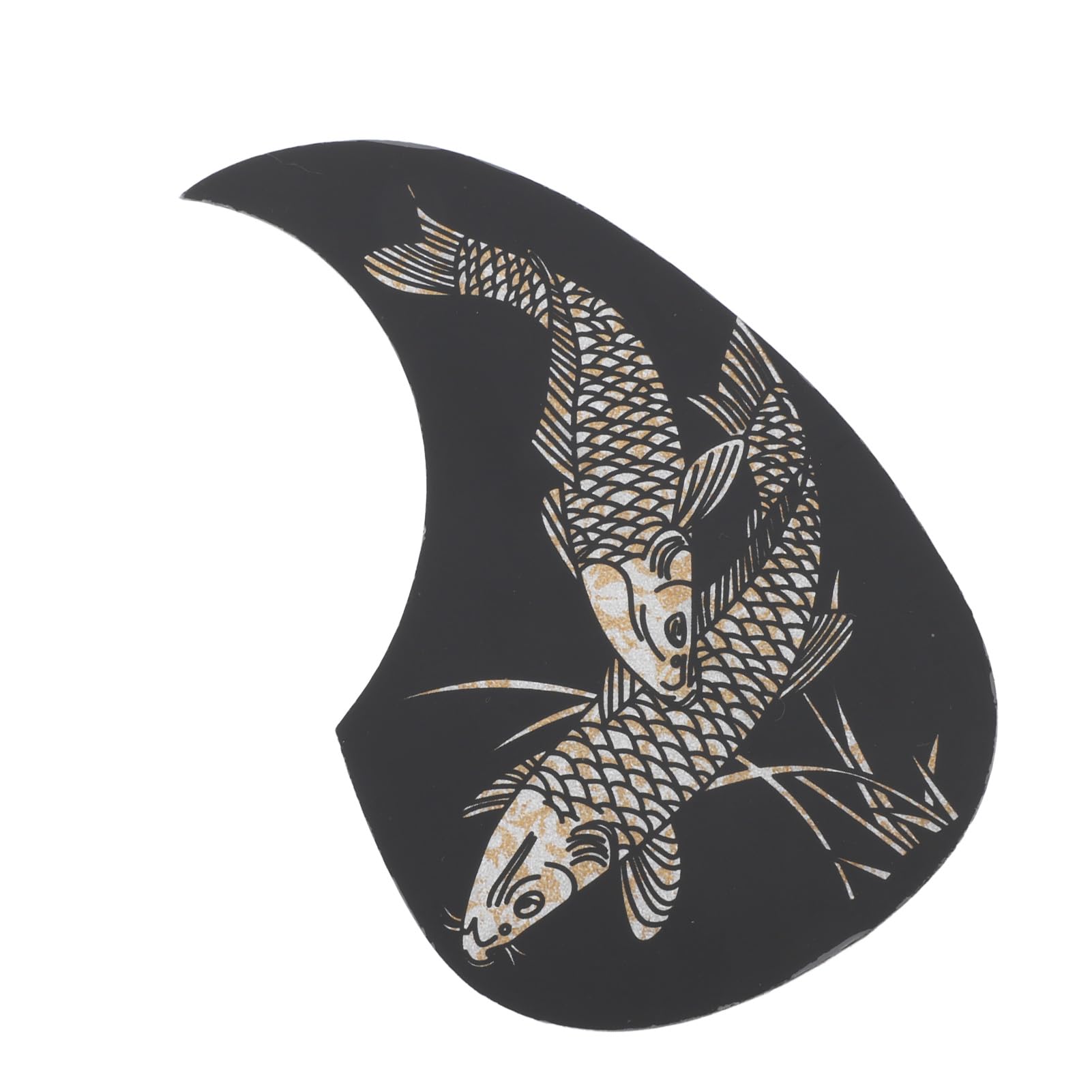 SPYMINNPOO Guitar Pickguard Sticker, Fish Patterns Self Adhesive Anti Scratch Pick Guard for Acoustic Guitar Parts