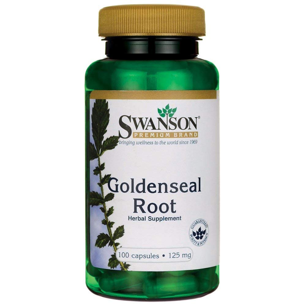 Swanson Goldenseal Root Immune Support 125 mg, 100 Capsules