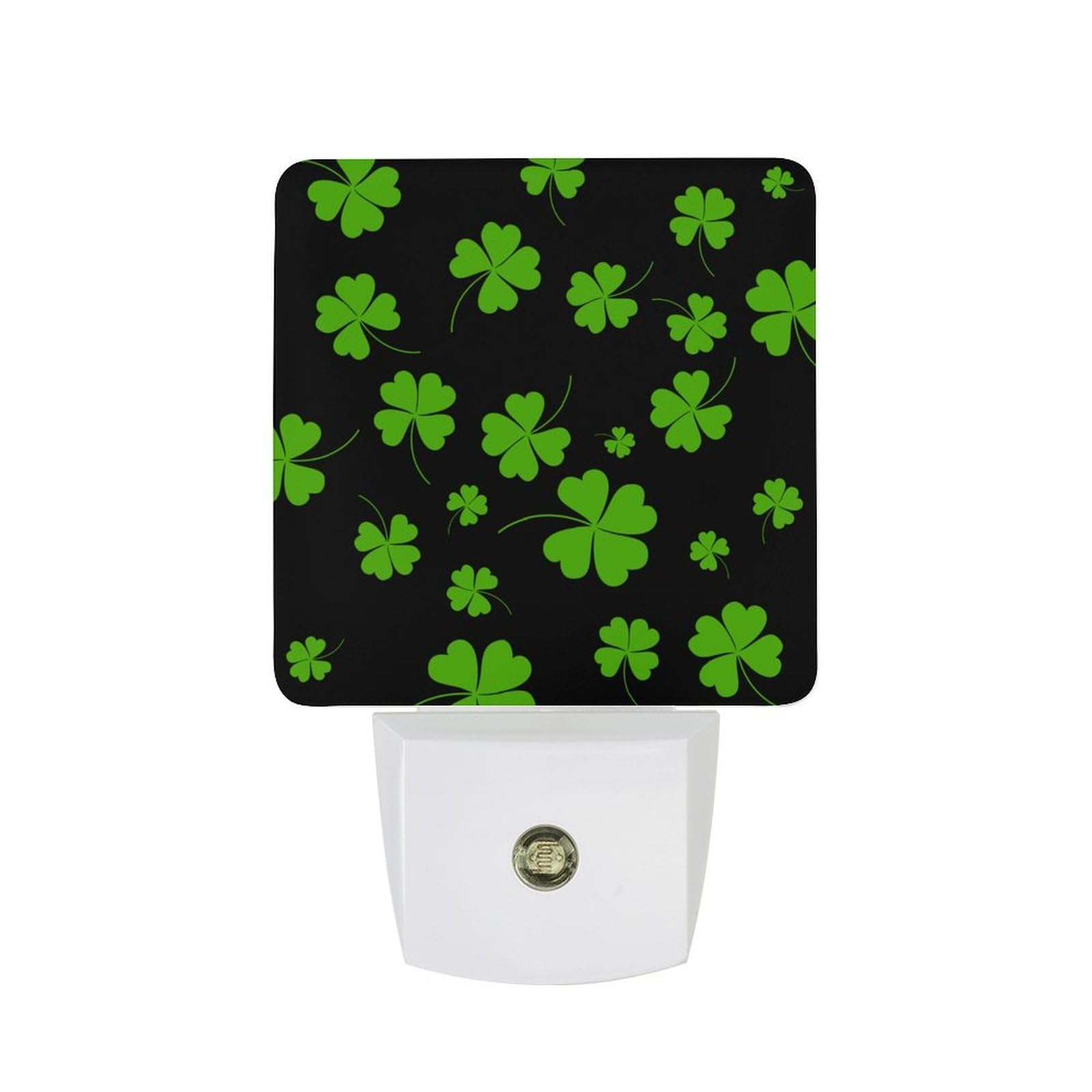 Nqrxadcrt Style Shamrock Clover Night Light Plug In Wall Lights Bedside Lamp Bedrooms Home Hallways Decoration
