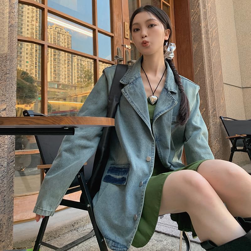 Cowboy Jacket, Fashionable and high-end, Niche and Versatile, Trendy Shoulder Pads, American Retro Suit3