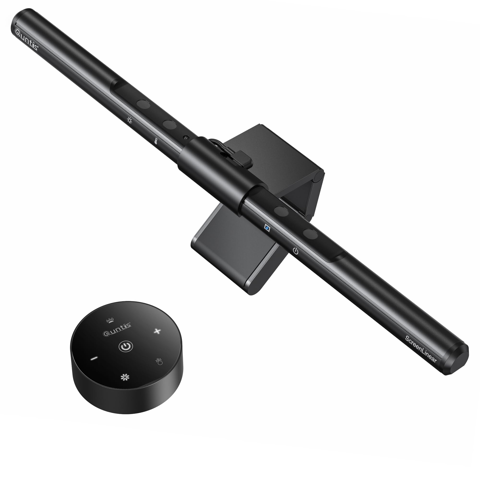 Quntis Computer Monitor Lamp, Screen Monitor Light Bar for Eye Caring, USB Reading LED Task Lamp with Auto-Dimming, Dimmable Light Bar, Touch Control, No Glare Space Saving Home Office Desk Lamps