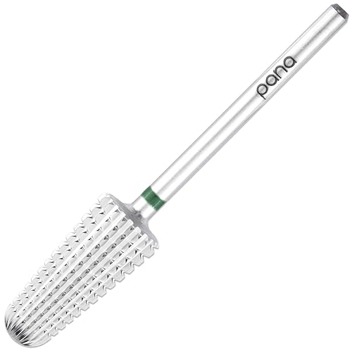 Miniatura 4 de Pana - Broca volcán de carburo de uñas para zurdos y diestros, acrílico o gel duro de eliminación rápida, mango de 332 pulgadas, manicura, arte de