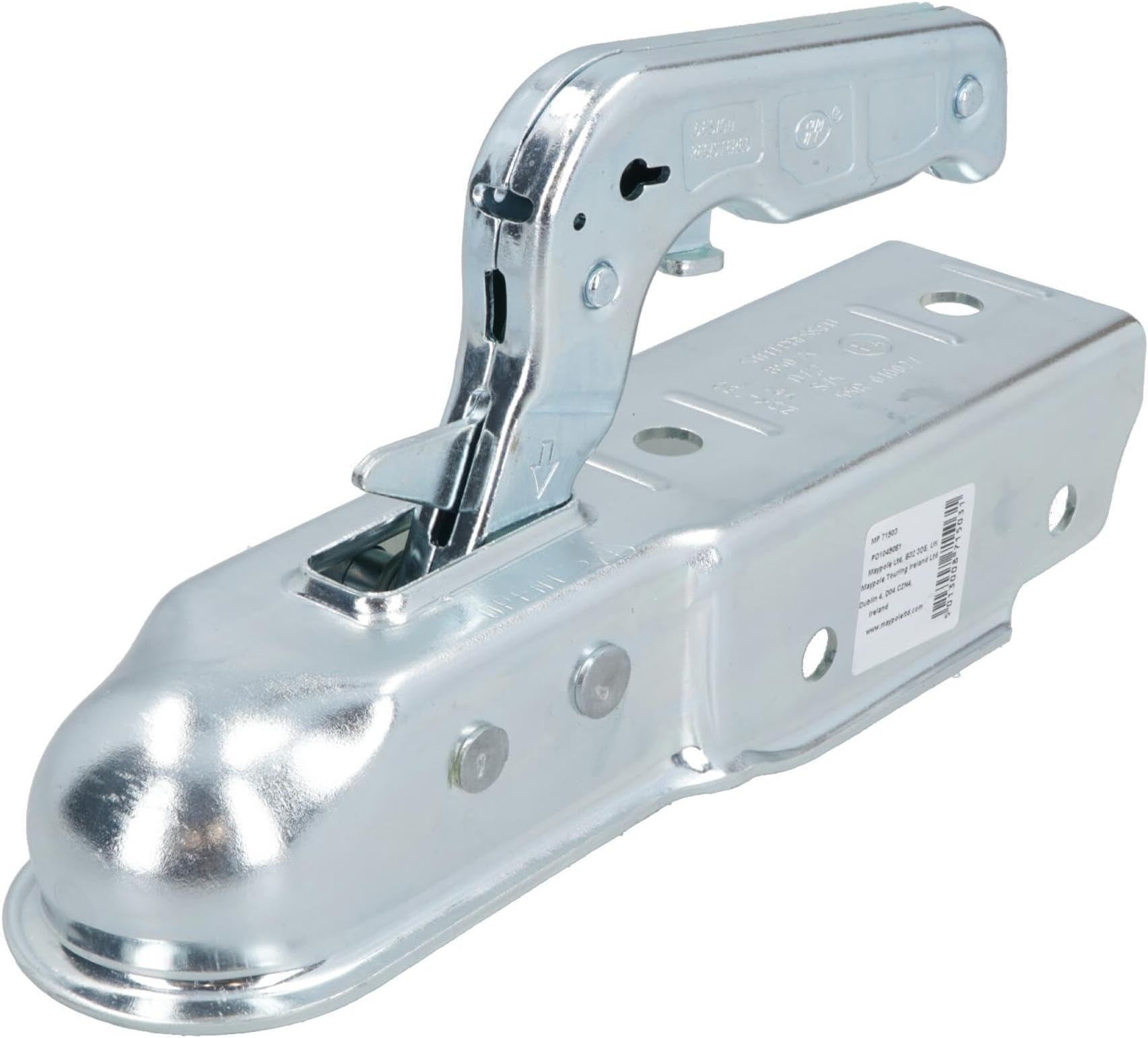 AB Tools UNIVERSAL PRESSED STEEL TOW BAR BALL HITCH COUPLING FOR 60MM SQUARE DRAW BAR MP71503 MAYPOLE