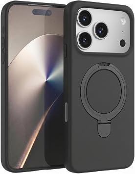Microsonic Apple iPhone 17 Pro i in K l f Aura Stant MagSafe Siyah [iPhone 17 Pro ile Uyumlu K l f - Siyah]