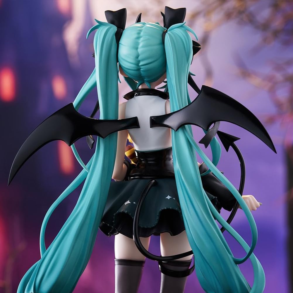 Miku Figurine Anime Miku - Modèle 18 cm - En PVC - Statue d'action Miku's - Petit diable avec petit raton laveur - Position debout - Décoration de bureau - Objets de collection - Cadeau