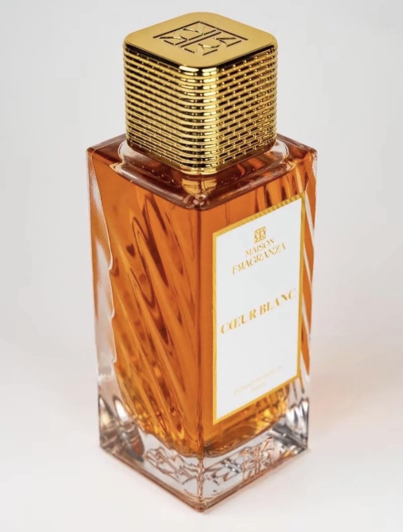 Parfum de Niche, Fragranza, Eau de Parfum Concentrée Mixte, Noix de Coco, Vanille, Cèdre & Musc Blanc, Longue Tenue, 100ml (Coeur Blanc)