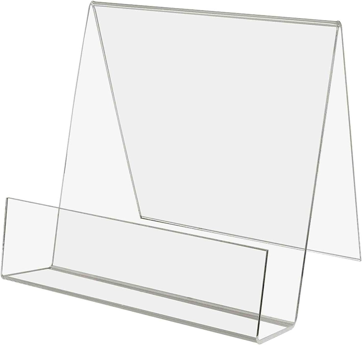 Marketing Holders 12 Pack Easel 8.5" Counter Slant Back Display Book Holder with Front Lip for Salons Galleries Real Estate Agents Restaurants Schools