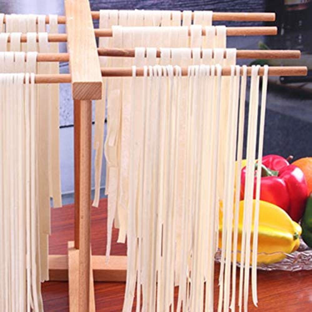 Secadores De Pasta De Fideos De Espagueti Plegables De 8 Filas Estante De Pasta Ajustable para Secar Su Hogar De Pasta Fresca
