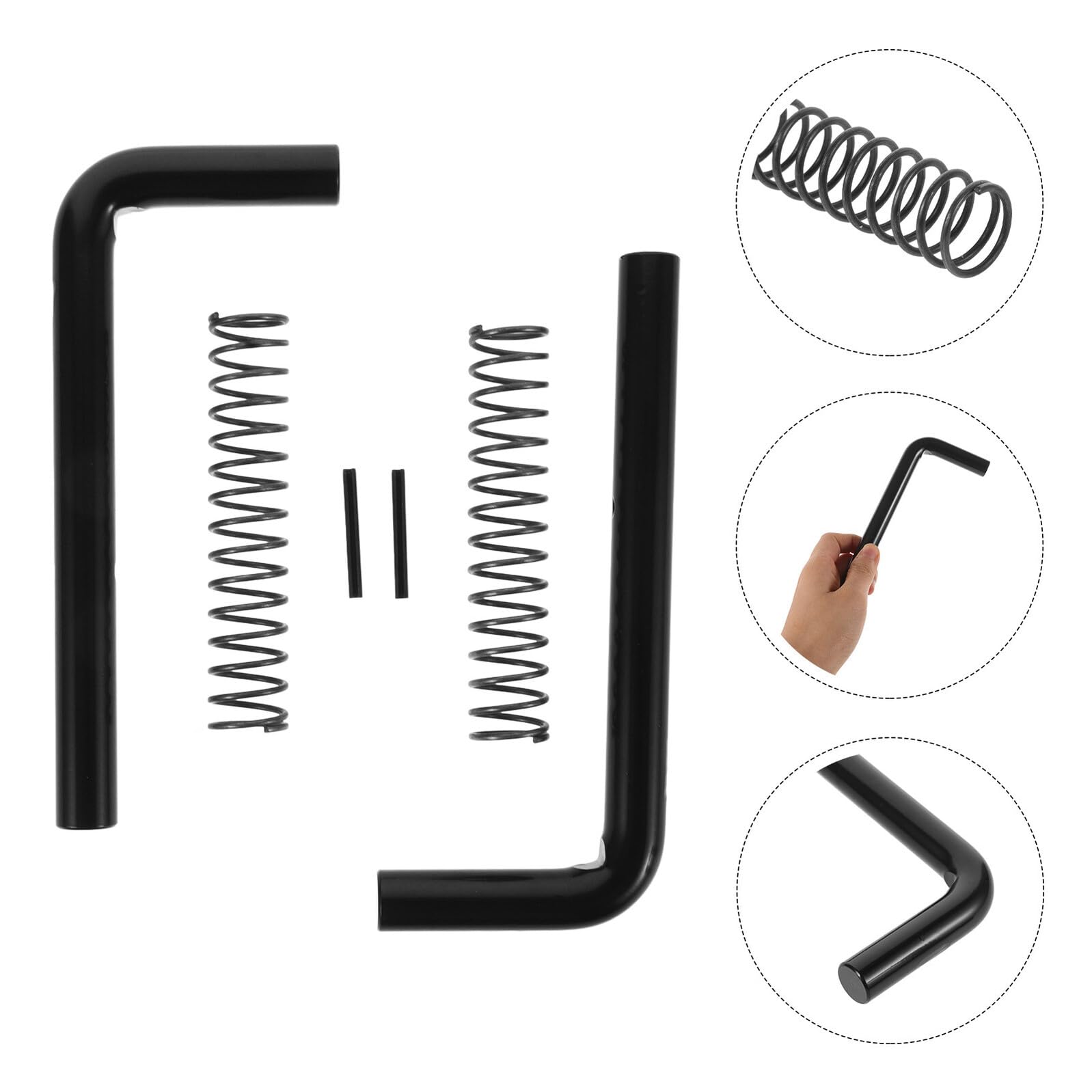 2 Sets Heavy Duty Trailer Gate Spring Latch Kit Ersatz Türschloss für Nutzanhänger Robust und Wetterfest für Sicheren Verschluss und Langlebige Reparatur