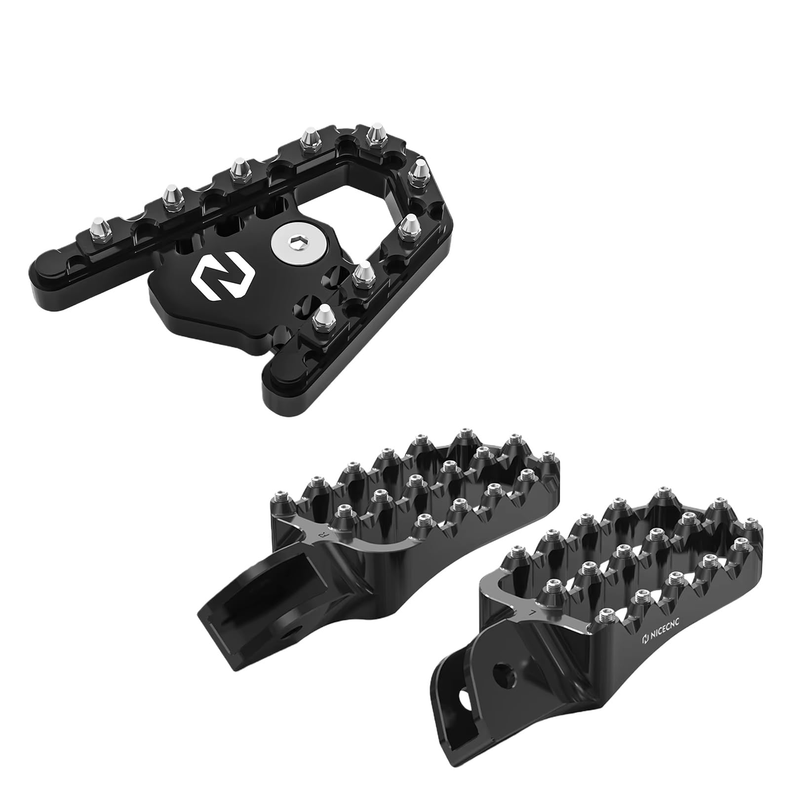 Plaque pointe pour R 1250 GS évitant les glissements de botte