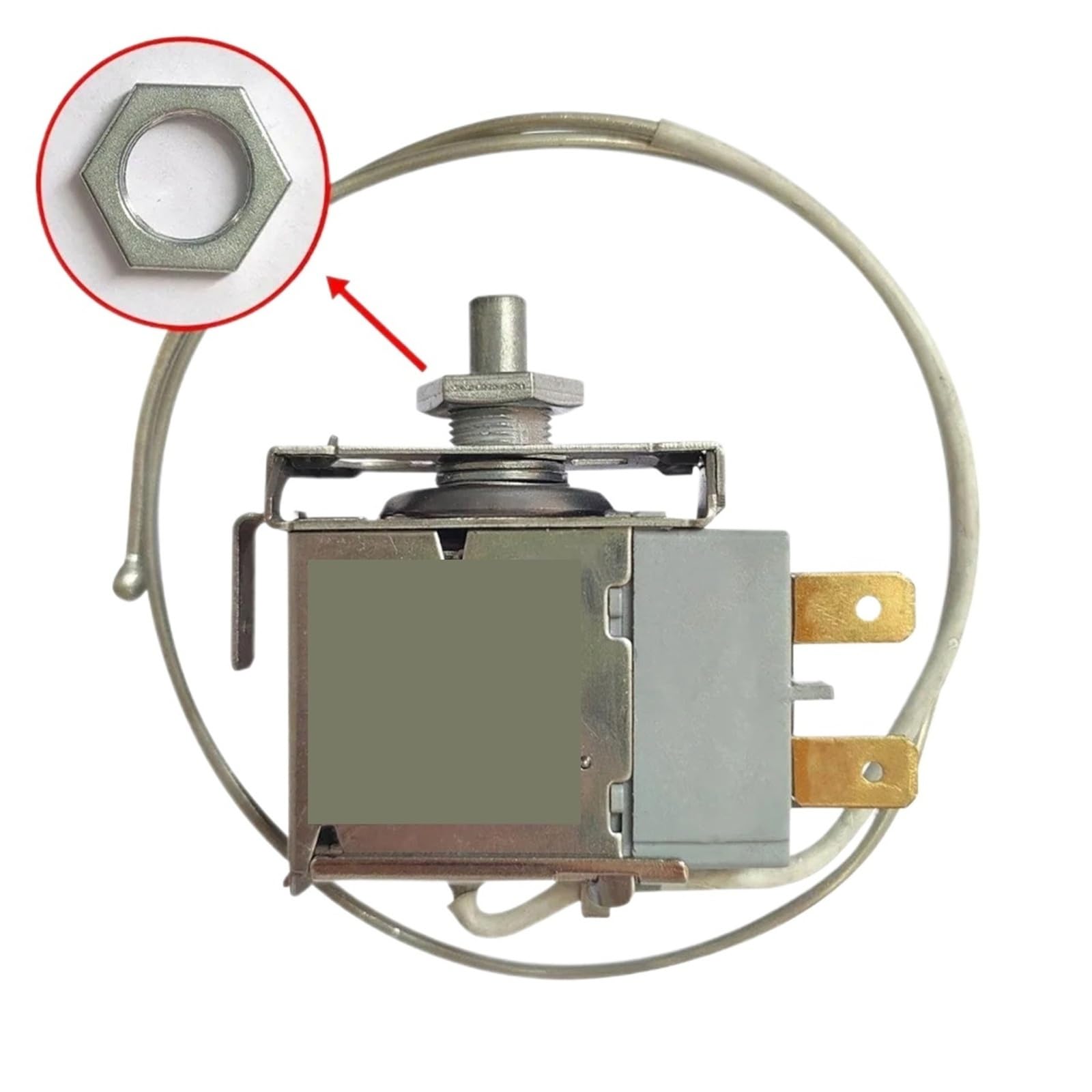 Generico Compatibile con il termostato meccanico a 2 pin WDF28B | Termostato universale AC250V 50/60Hz for refrigerazione