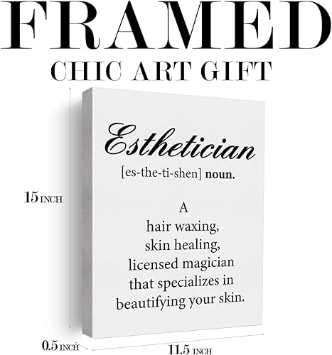 Miniatura 2 de Esteticista - Póster de definición de esteticista para pared, pintura enmarcada para el hogar, sala de belleza, sala de belleza, decoración de