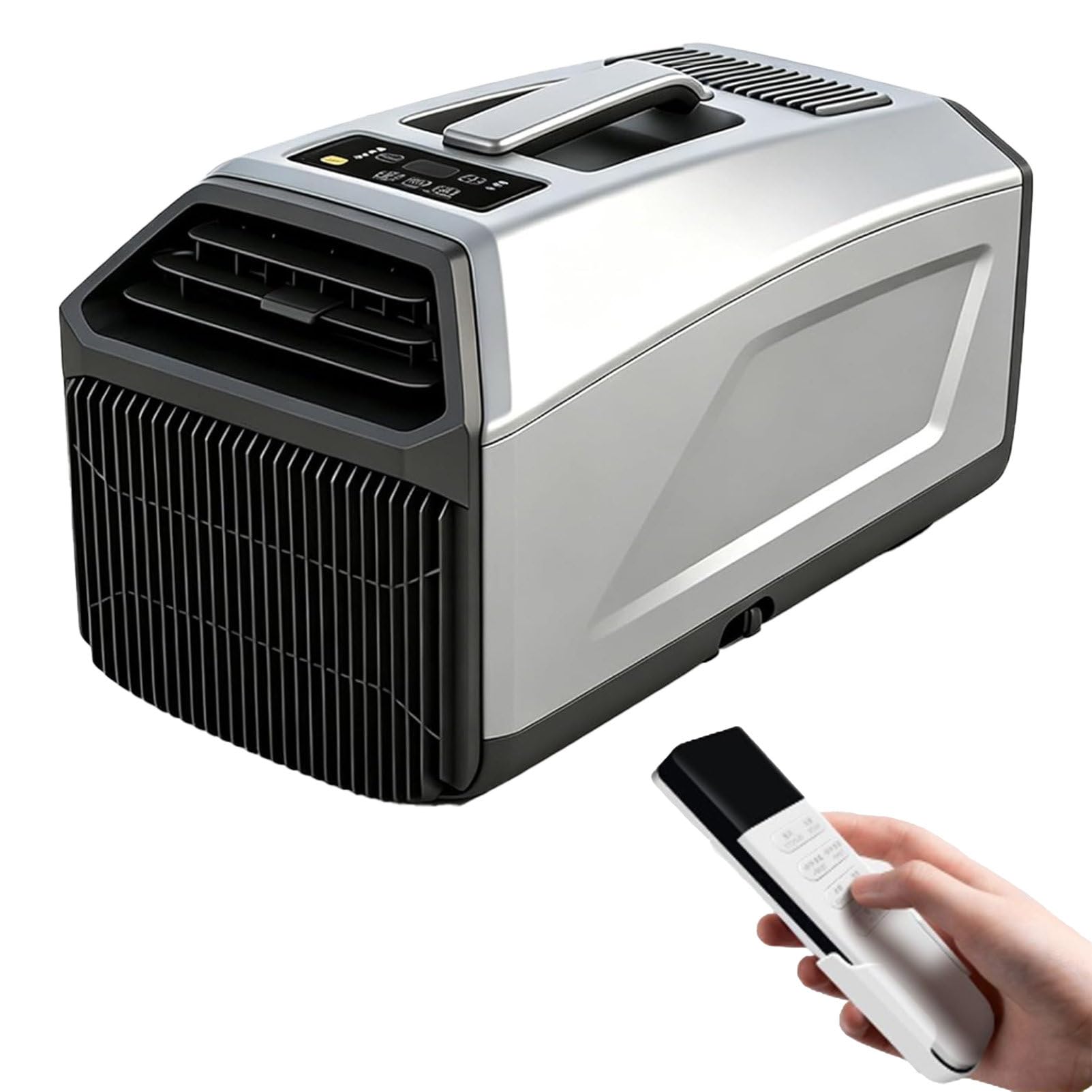 Pvxa 4500BTU Cooling Camping AC Unit, 400W Quiet Camping AC Unit, with Timer, Quiet Portable Air Conditioners for Tents, Truck, RV Outdoor and Home Use Grey-1500W