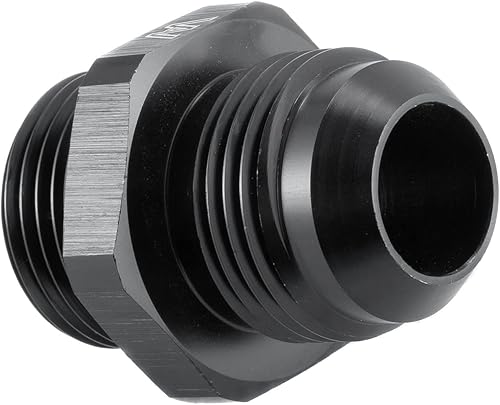 Miniatura 9 de KUUHLERSAT 12AN Flare to -12 ORB O Ring Boss Fuel Pump Rail Adapter AN Fitting ORB Aluminio negro