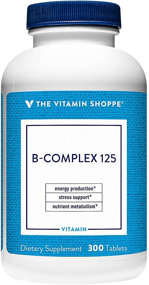 The Vitamin Shoppe Vitamin B-Complex - Energy Metabolism & Nervous System Support, Complete B Vitamins (300 Tablets)