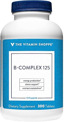 The Vitamin Shoppe Complejo de vitamina B - Metabolismo energético y apoyo del sistema nervioso, vitaminas B completas (300 tabletas)