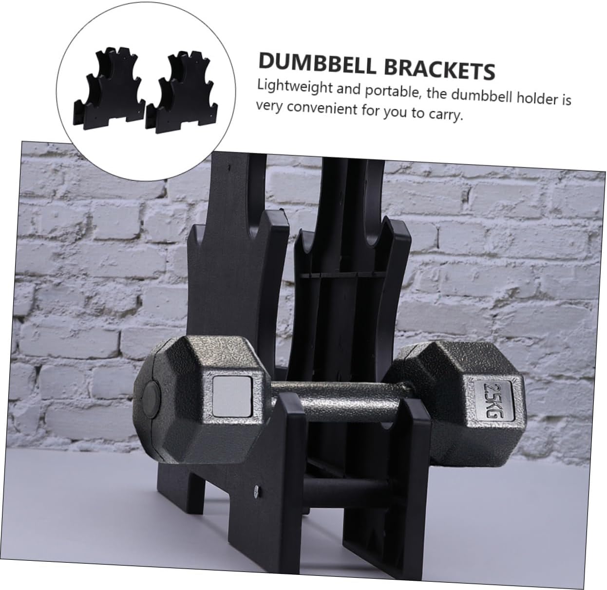 2pcs Dumbbell Rack Storage Stand Compact Vertical Holder for Home Gym Organize Hand Weights Black Finish for Space-saving Fitness