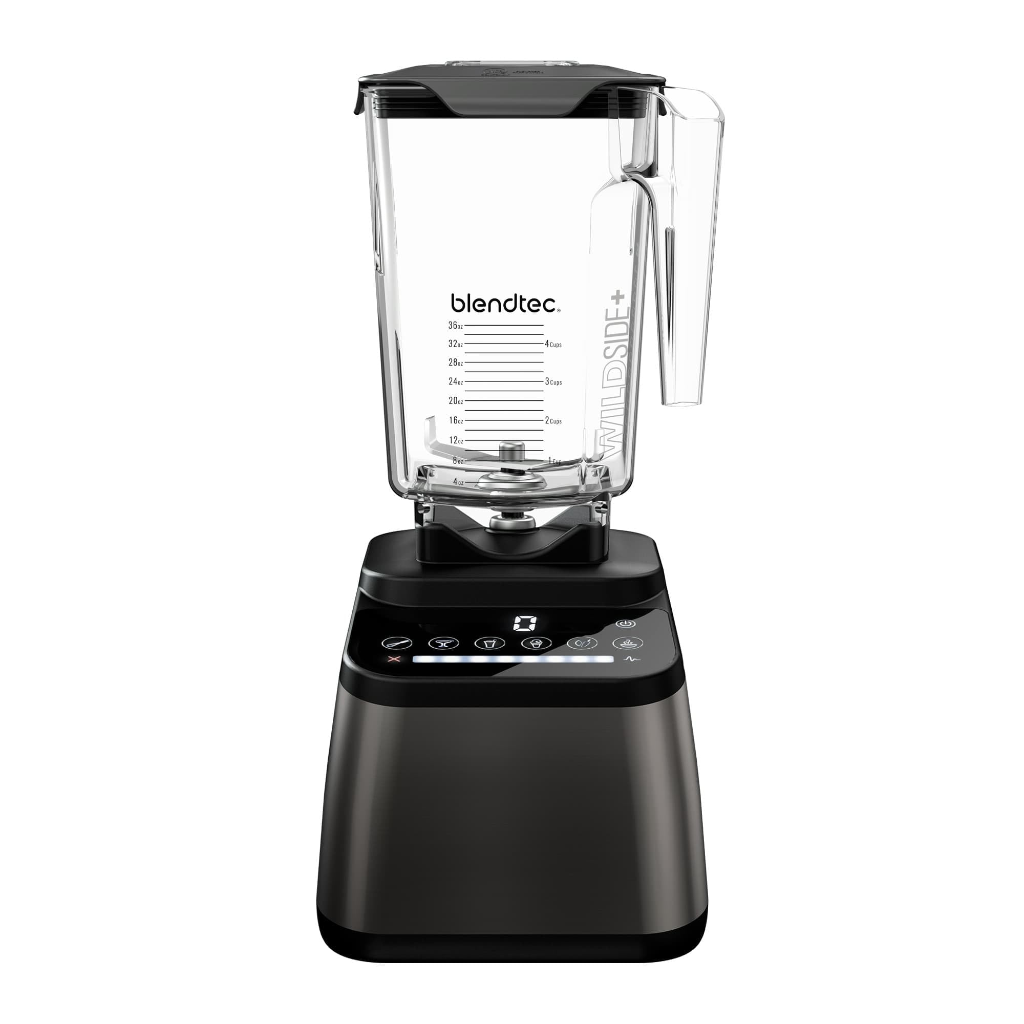 BlendtecOriginal Designer Series Blender and 90 Oz WildSide+ Jar - Kitchen Blender Bundle - Gunmetal