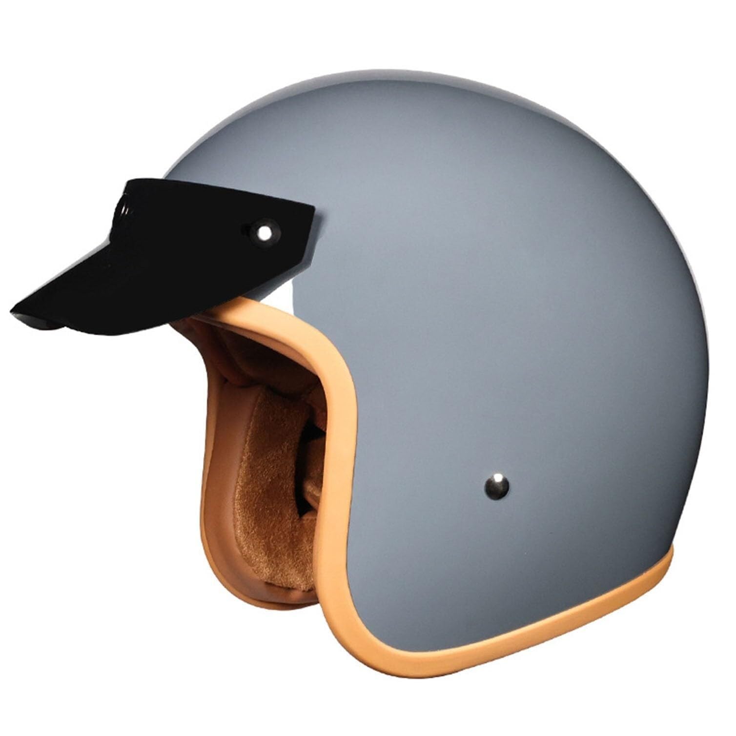 Casque Scooter Hommes et Femmes Demi-Casque Moto Rétro XL pour la Ville