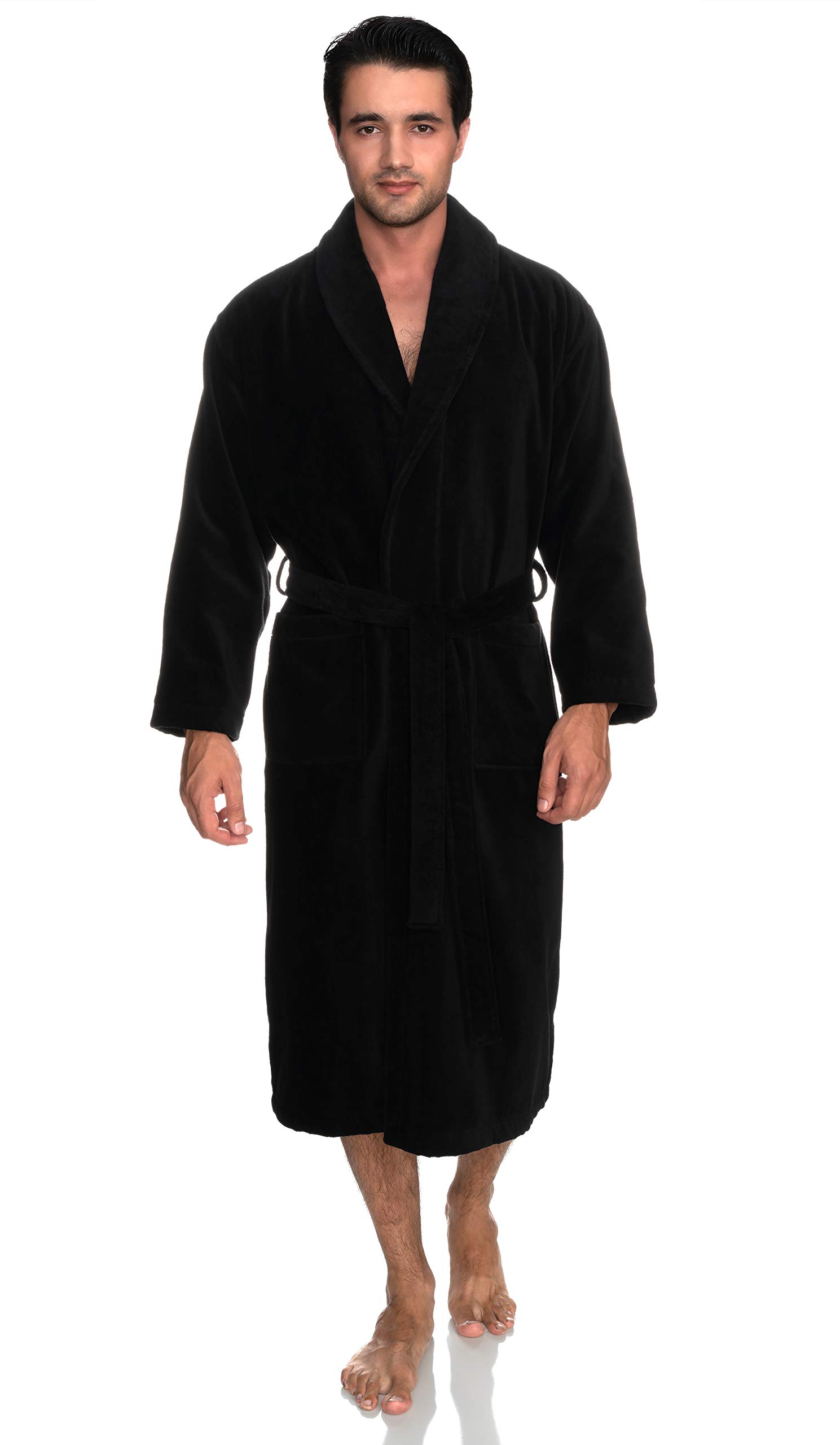 TowelSelections Men's Cotton Robe, Terry Cloth Luxury Spa Bathrobe