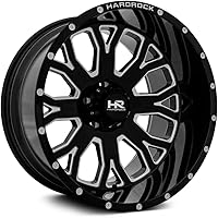 Vista 1 de 22x12 Hardrock Slammer XPosed Gloss Black Milled 5x150 ET-44 rueda ó llanta