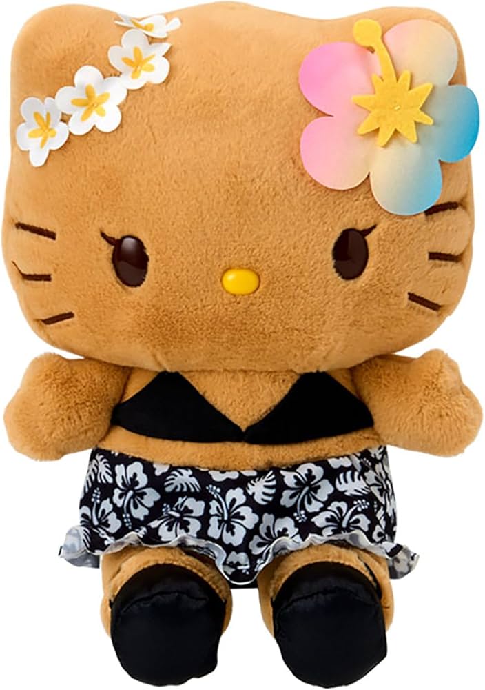 サンリオ　キティちゃん　トコナツバケーション　ブラック　日焼け サンリオトコナツバケーション ハローキティ 日焼け黒ブラック