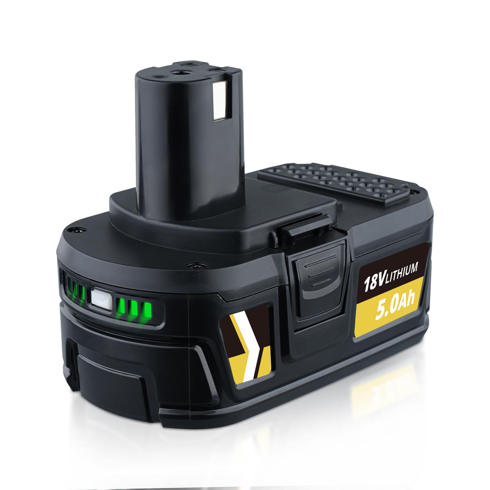 ZEERISA 1 PACK 5.0Ah Li-ion 18V Battery Replacement for Ryobi Battery Compatible with RB18L40 RB18L50 RB18L25 RB18L13 P108 P107 P122 P104 P105 P102 P103 Compatible cordless power tools