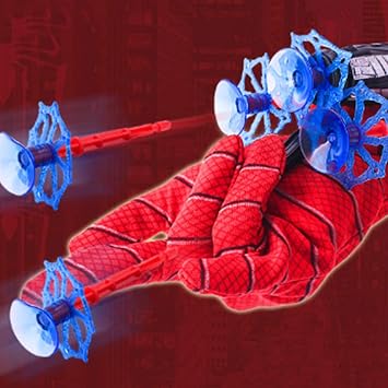 Spider Gloves Man Web Shooter for Kids, Launcher Spider Kids Plastic Cosplay Glove Hero Movie Launcher Wrist Toy Set Funny Decorate Children Funny Educational Toys (Multicolor)