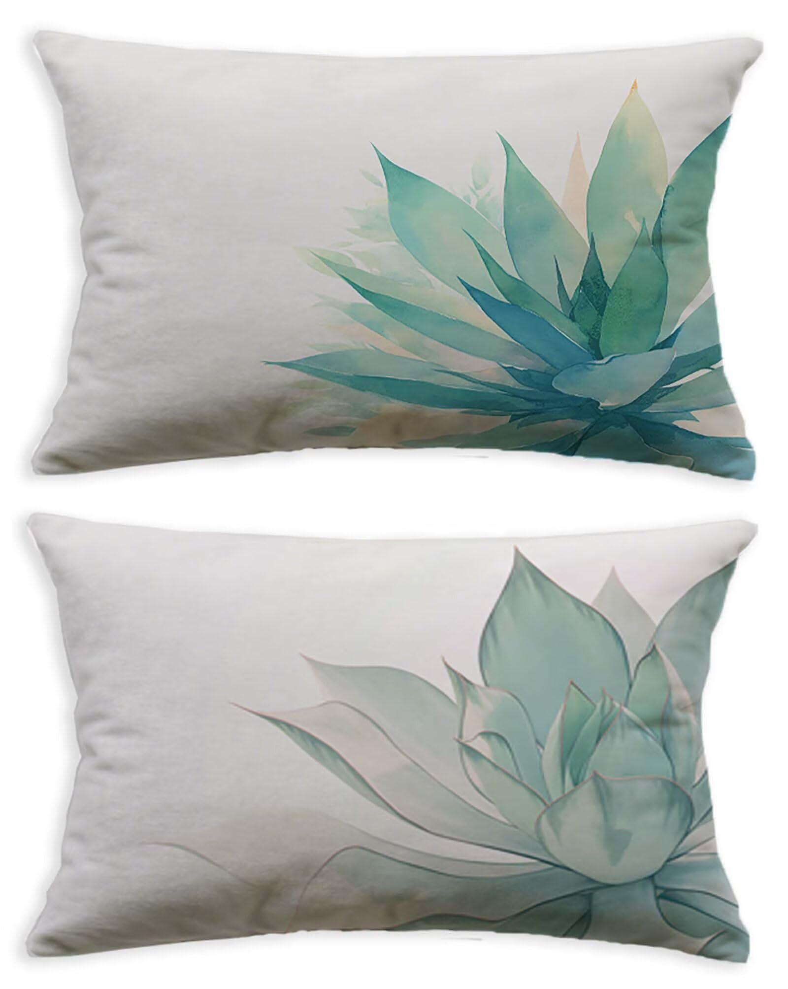 Taie oreiller 50x70 lot de 2 rectangulaire en velours blanc pour une ambiance cocooning au salon