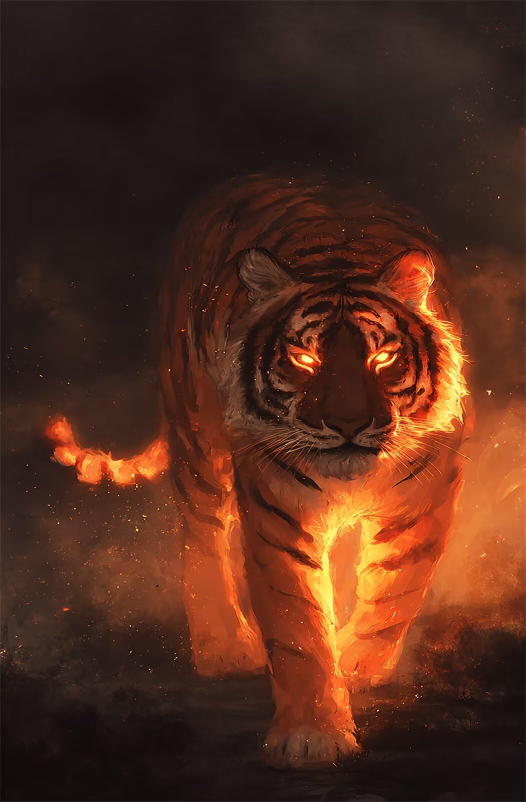 Puzzle 1200 Pezzi per Adulti Tigre Animale Astratta Gioco Educativo Divertimento Impossible Difficile Puzzle per Adulti 1200 Pezzi 75 x 50 cm