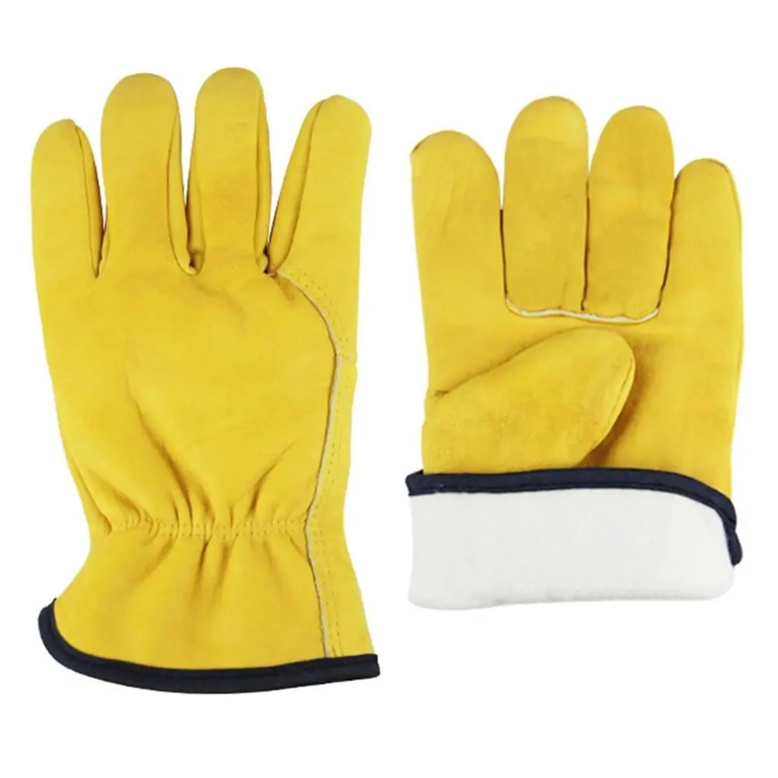 1 paire de gants travail en cuir épais for le nettoyage et congélateur, peluche, for jardin, chauds d'hiver, for la conduite pour Congélateur, Entrepôt