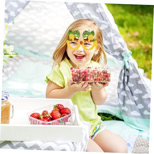 Miniatura 5 de 24pcs Fruit Paper Glasses Funny Glasses Mariposas Decorativas Para Pared Summer Decor Hawaiian Luau Party Eyeglasses Decorative Eyeglasses Kids Gift