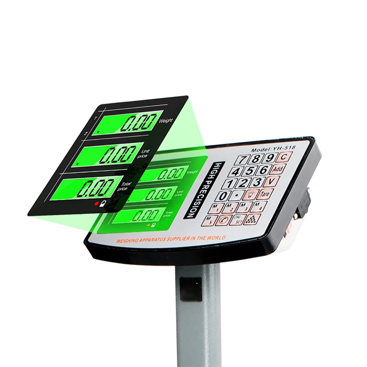 Balance postale pliable 880 lb, plate-forme numérique, balance industrielle précise pour peser les bagages, expédition de colis (taille : 200 kg/30 g)
