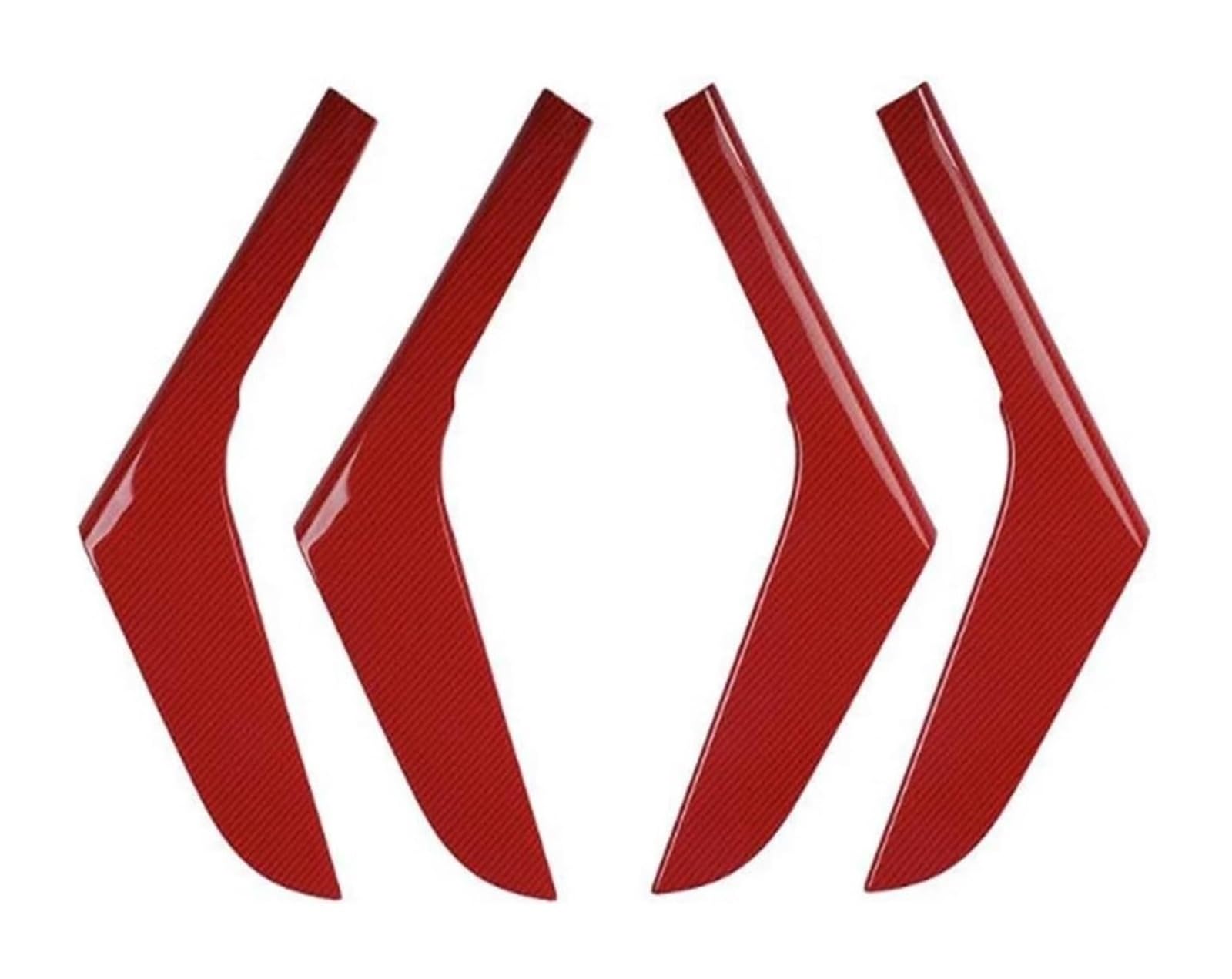 FANGZIQF Inner Door Pull Handles for VW for G&olf 6 GTI MK6 2009-2014 Interior Door Panel Pull Strip Handle Decorative Red Carbon Fiber