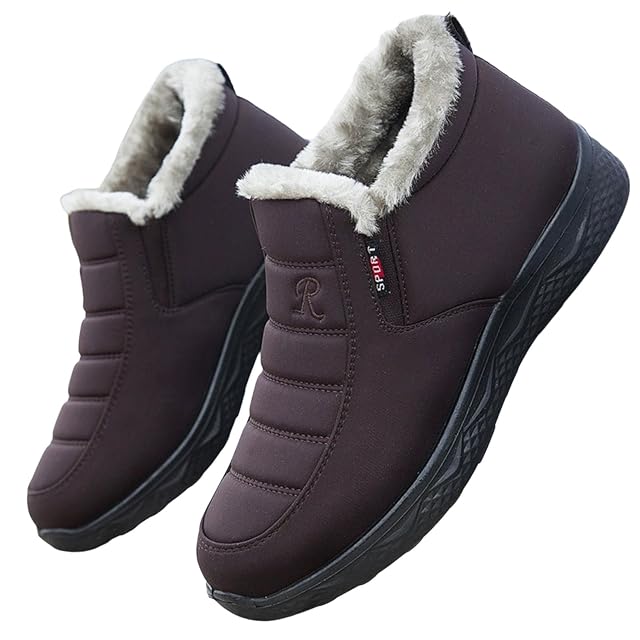 Womens Snow Boots Winter Ankle Booties Waterproof Insulated Warm Sheepskin Fur Lined Boots Fashion Boots Outdoor Non Slip
