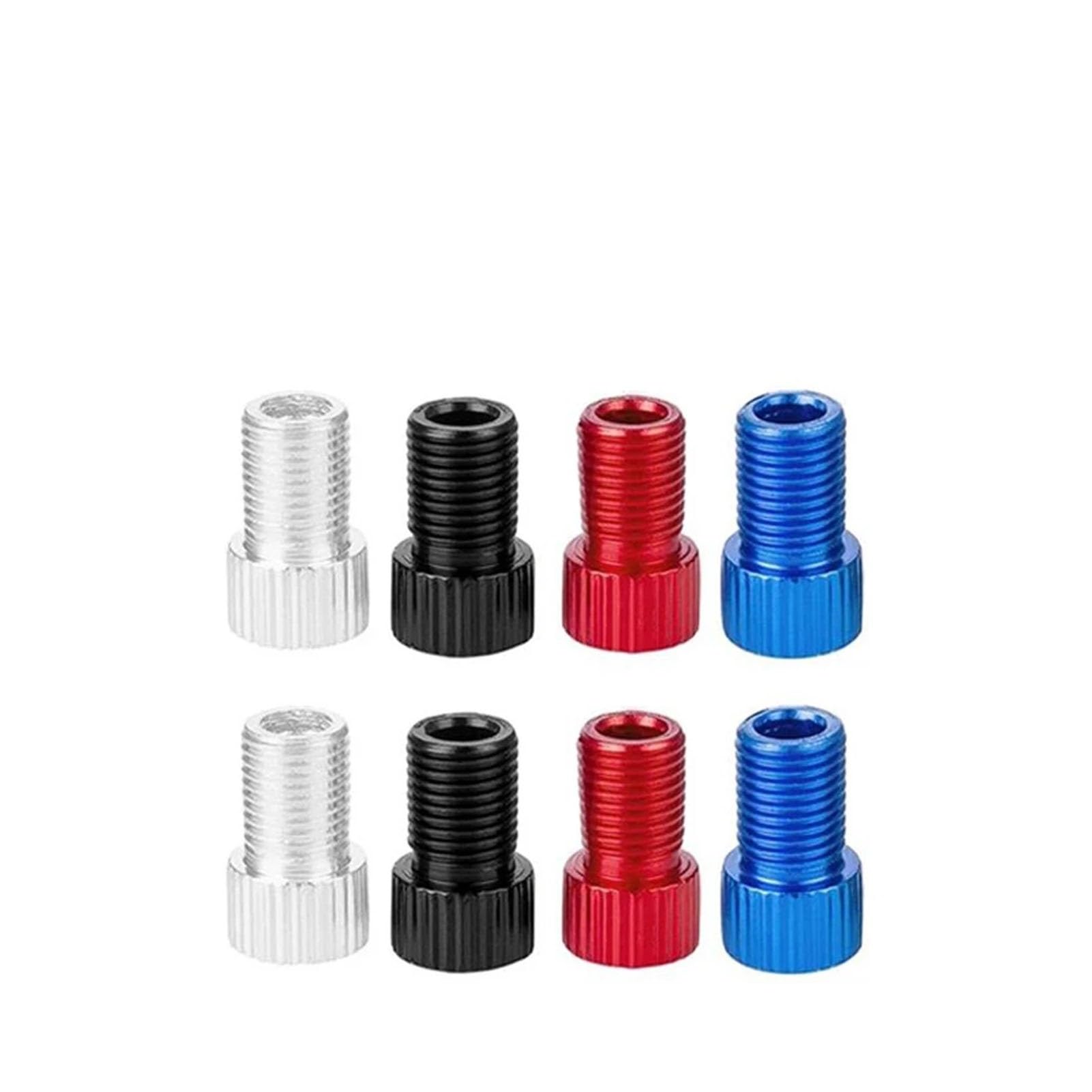 Dymkie Mixture 8Pcs Adapter Convert Presta To Schrader To Us Inflate Tire Using Standard Pump Or Air Compressor(Mixture 8Pcs)
