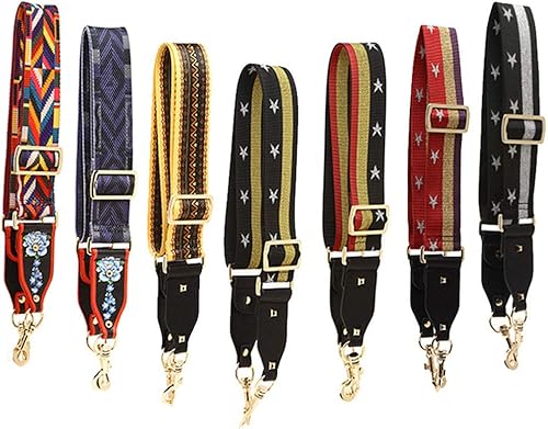 Miniatura 4 de Correa de repuesto para bolso cruzado ajustable, correa de piel sintética, correa de repuesto para el hombro, leopardo, plateado ( Star Silver)