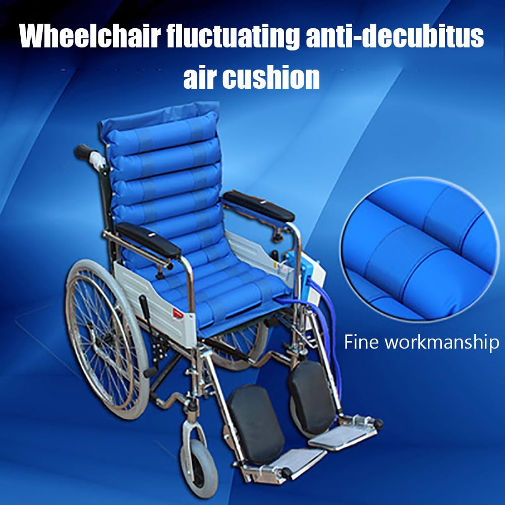 Cuscino Per Sedia a Rotelle Antidecubito, Cuscino Del Sedile Gonfiabile Ad Aria, Con Pompa Elettrica, 11 Strisce Di Gas, Tessuto Impermeabile In PVC, Per Sedia a Rotelle, Sedia Da Ufficio