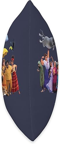 Miniatura 2 de Disney Encanto Madrigal - Almohada mágica con retrato familiar, 16 x 16 pulgadas, multicolor