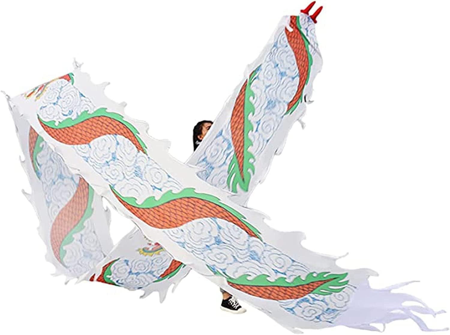 Ruban de danse du dragon en soie pour fête de famille et parc
