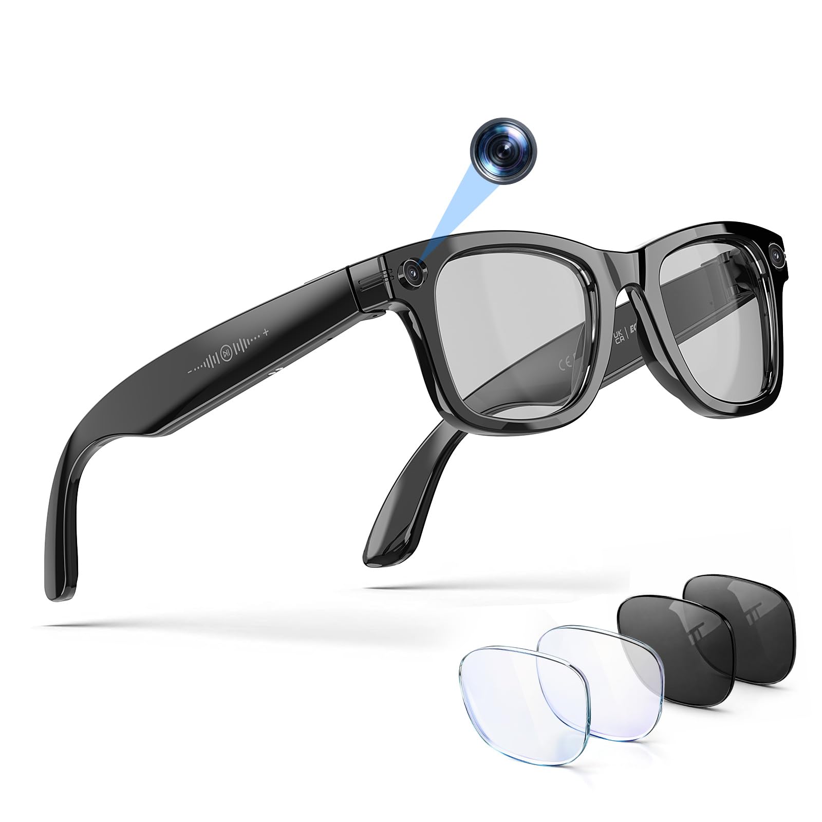 EGQINR 13MP Smart Sunglasses