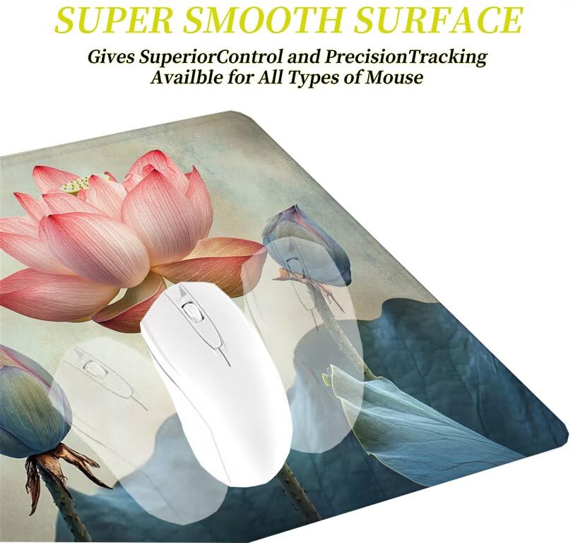 Tapis de souris gamer imperméable lavable grand format rose pour PC de bureau - 4