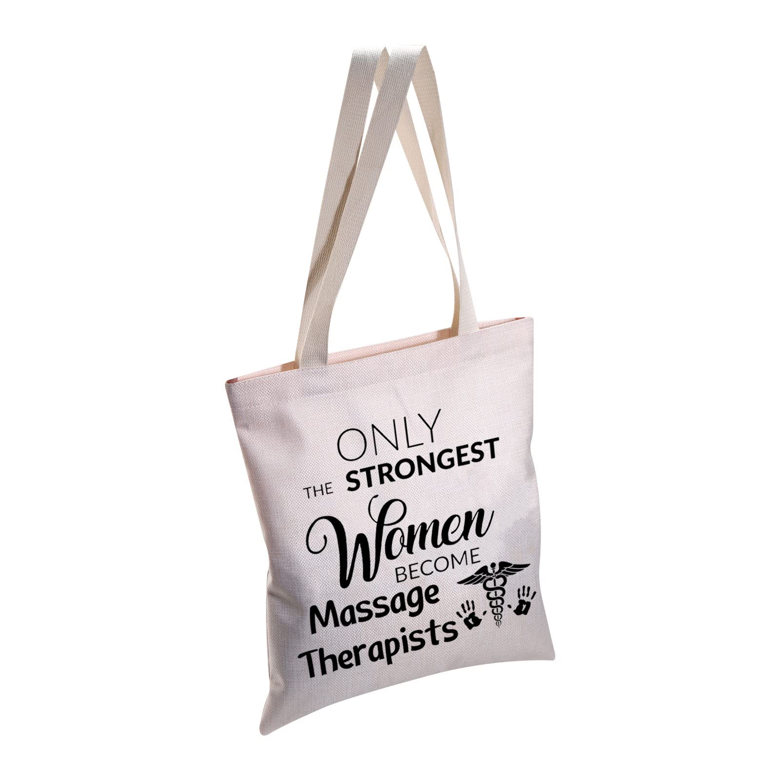 MBMSO Massage Therapist Tote Bag Massage Therapy Gifts for Women Massage Therapist Appreciation Gifts Shopping Bag