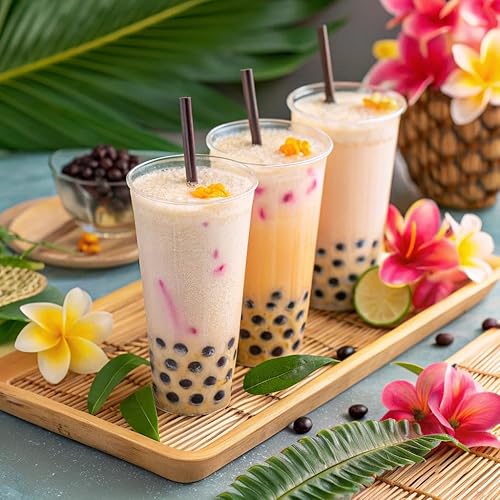 Vista 109 de Perlas de Boba de maracuyá, boba explosiva de pasión, perlas de tapioca de burbuja de la pasión para té de burbujas (maracuyá, 7 libras, 1 paquete)