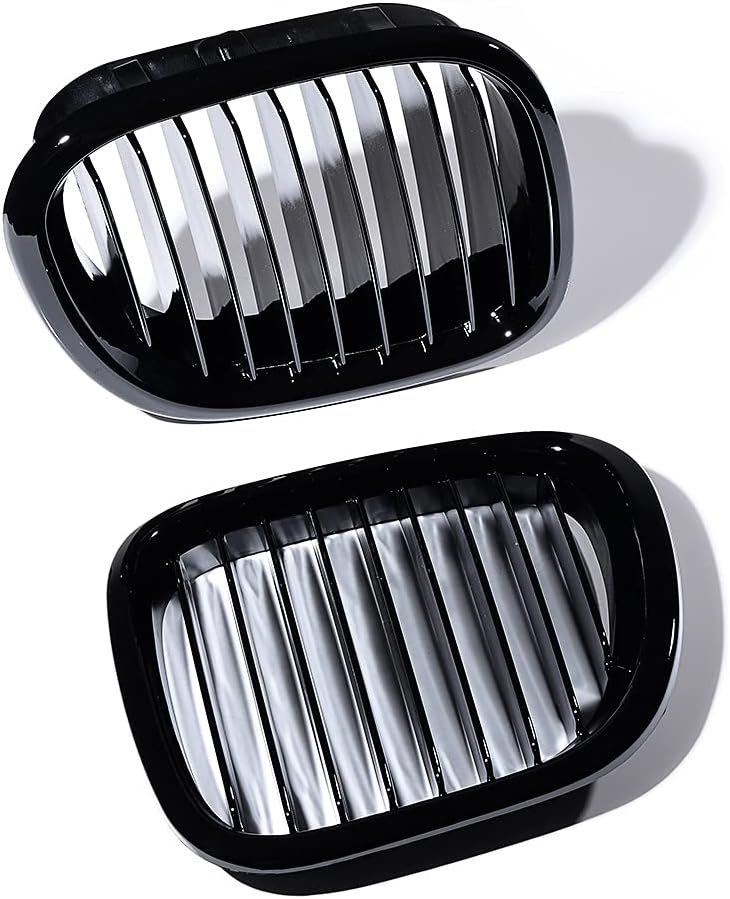 Astra Depot Compatible For 1995-2002 BMW Z3 M Coupe Front Bumper Kidney Grill Grille Glossy Black Shiny Black