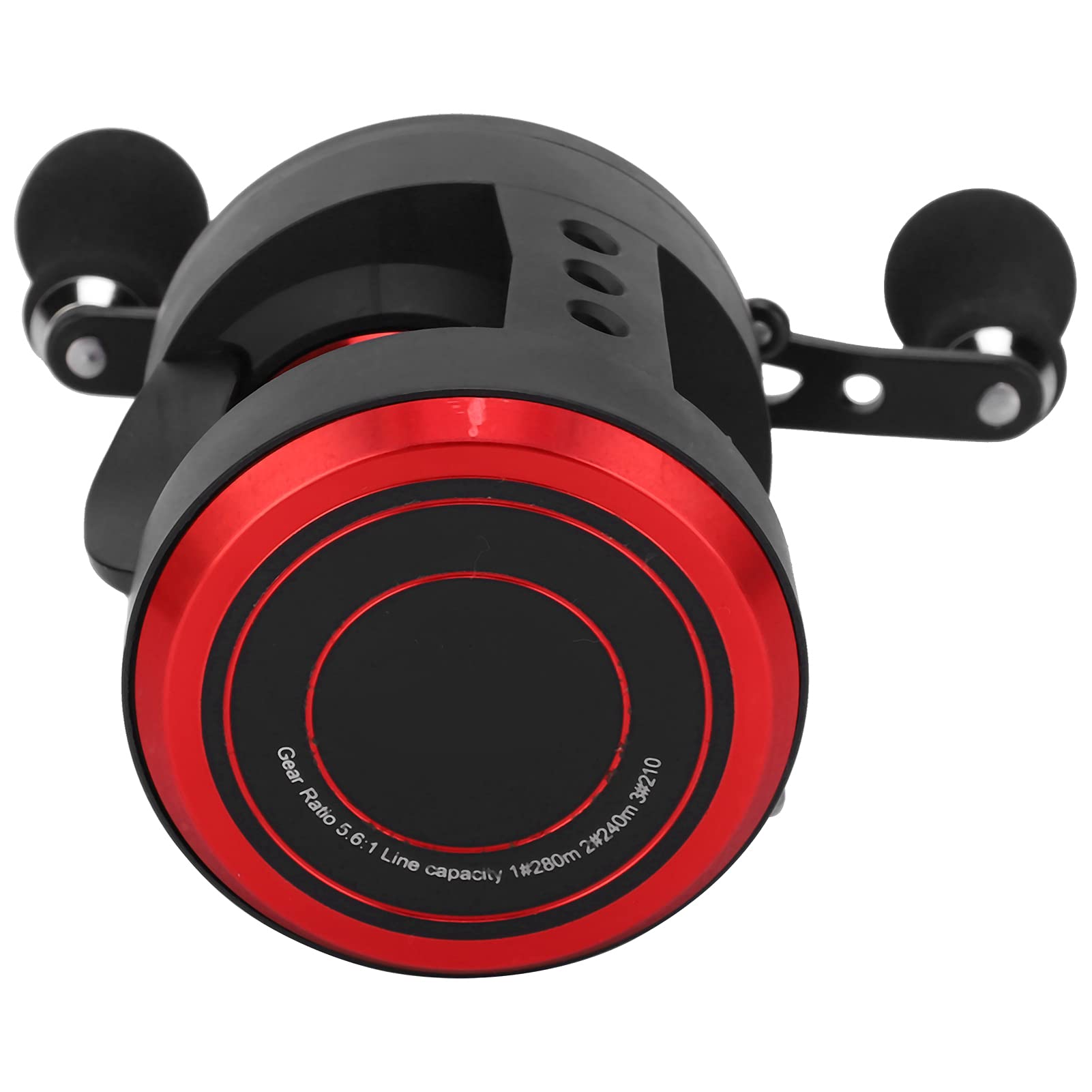 Carrete de Pesca Baitcasting Reel 5.6:1 Relación de Engranaje Accesorio de Agua Dulce y Salada