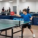 VINEX Pacer 1 Star Table Tennis Racket Set Pack of 2 | Good Speed, Spin and Control | Excellent Rubber with Wooden Handle | Ping Pong Intermediate Series Paddle for Indoor Training gallery image