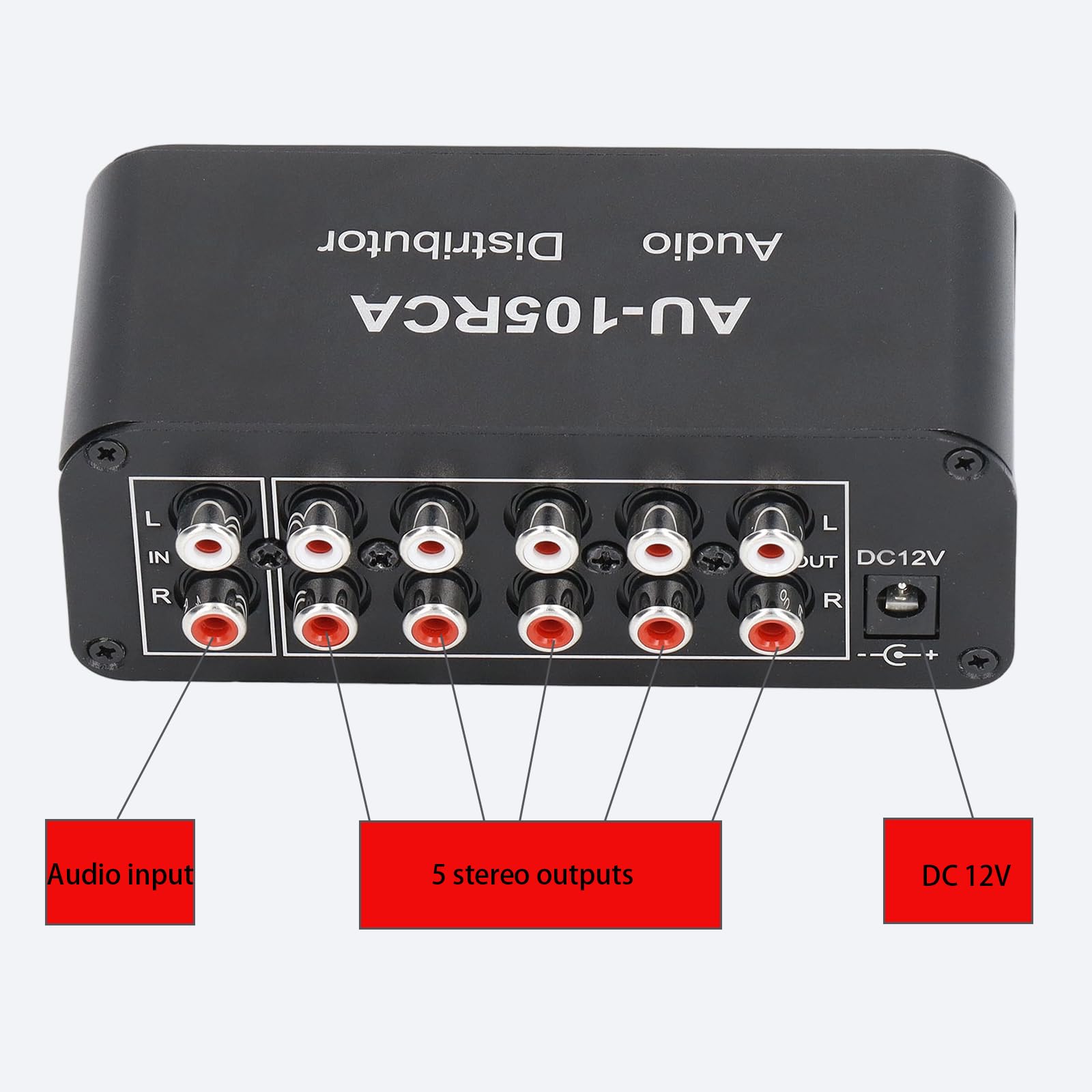 Commutatore Audio Bidirezionale, Commutatore Audio Bidirezionale Stereo A 5 Vie L/R Per Canale Audio, Splitter Per Interruttori Audio Ad Alta Fedeltà Per Multimedia
