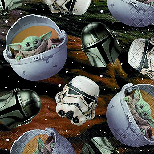 Unique Industries Star Wars Mandalorian - The Child - Luncheon Napkins [16 per Pack]